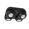 Nova Luce Gon fekete LED mennyezeti spotlámpa (NL-9105103) LED 4 izzós IP20