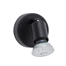 Nova Luce Lup fekete fali spotlámpa (NL-960005) GU10 1 izzós IP20 világítás