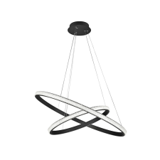 Nova Luce Nager fekete függesztett lámpa (NL-9481092) LED 1 izzós IP20 világítás