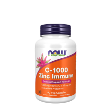 Now C-1000 Zinc Immune - Immunvédelem (90 Veg Kapszula) vitamin és táplálékkiegészítő