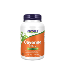Now Cayenne 500 mg (250 Veg Kapszula) vitamin és táplálékkiegészítő