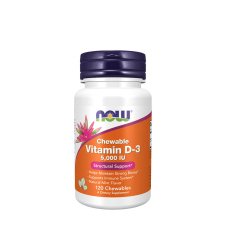Now D-vitamin 5000 NE rágótabletta (120 Rágótabletta, Természetes Menta Aroma ) vitamin és táplálékkiegészítő