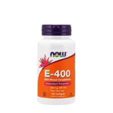 Now E-400 Vitamin kapszula Tokoferolokkal - Vitamin E-400 With Mixed Tocopherols (100 Lágykapszula) vitamin és táplálékkiegészítő