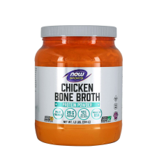 Now Foods Bone Broth, Chicken Powder - Csirkecsont Fehérje (544 g) vitamin és táplálékkiegészítő