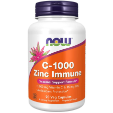 Now Foods C1000 Zinc Immune 90 Veg Kapszula vitamin és táplálékkiegészítő