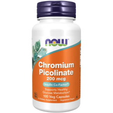 Now Foods Chromium Picolinate 200 mcg Króm 100 kapszula vitamin és táplálékkiegészítő