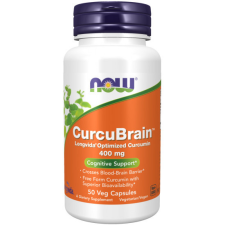 Now Foods CurcuBrain kurkuma 400mg 50veg kapszula vitamin és táplálékkiegészítő