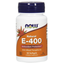 Now Foods E-vitamin 400 természetes 50 softgels vitamin és táplálékkiegészítő