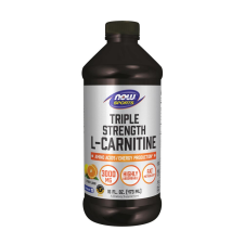 Now Foods Folyékony L-karnitin - L-Carnitine, Triple Strength Liquid (473 ml, Citrus) vitamin és táplálékkiegészítő