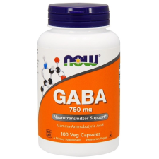 Now Foods, GABA, 750 mg, 100 db vitamin és táplálékkiegészítő