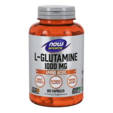 Now Foods L-Glutamine 1000 mg Glutamin 90 kapszula vitamin és táplálékkiegészítő