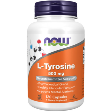 Now Foods L-Tyrosine 500 mg Tirozin 120 kapszula Now Foods vitamin és táplálékkiegészítő