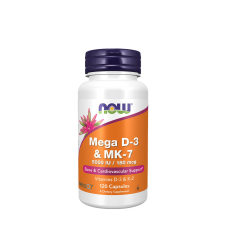 Now Foods Mega D-3 &amp; MK-7 (120 Veg Kapszula) vitamin és táplálékkiegészítő
