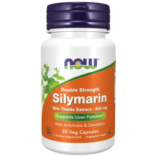 Now Foods NOW Dupla erősségű szilimarin bogáncs kivonat (300 mg, bogáncs és pitypang kivonat), 300 mg, 50 gyógynövény kapszula vitamin és táplálékkiegészítő