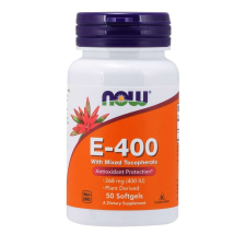 Now Foods NOW E-vitamin 400 NE tokoferolokkal, 50 lágygél kapszula vitamin és táplálékkiegészítő