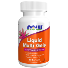 Now Foods NOW Liquid Multi Gels multivitamin és ásványi anyag 60 lágyzselatin kapszula vitamin és táplálékkiegészítő