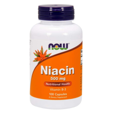 Now Foods NOW Niacin (B3-vitamin), 500 mg, 100 kapszula vitamin és táplálékkiegészítő