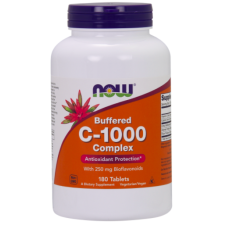 Now Foods NOW Puffered Vitamin C-1000 Complex bioflavonoidokkal, 180 tabletta vitamin és táplálékkiegészítő
