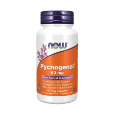 Now Foods NOW Pycnogenol Acerolával és Rutinnal, 60 mg, 50 növényi kapszulában vitamin és táplálékkiegészítő