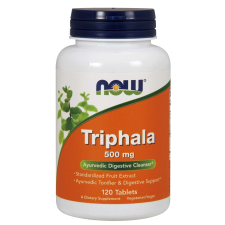 Now Foods NOW Triphala, 500 mg, 120 tabletta vitamin és táplálékkiegészítő