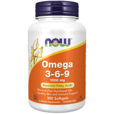 Now Foods Omega 3-6-9 Halolaj 100 softgels Now Foods vitamin és táplálékkiegészítő