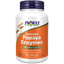Now Foods Papaya Enzymes 180 Rágótabletta vitamin és táplálékkiegészítő