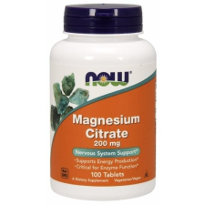 Now magnesium citrate tabletta 200 mg 100 db vitamin és táplálékkiegészítő