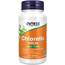 Now Now chlorella 1000mg tabletta 60 db vitamin és táplálékkiegészítő