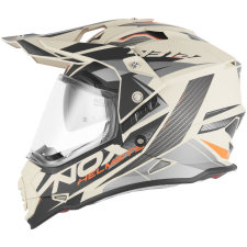 Nox N312 TRACK 2026 Bukósisak, matt homokszín/ narancsszín, méret L bukósisak