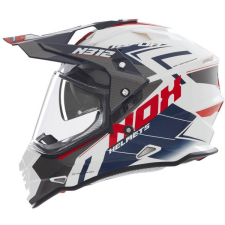 Nox N312 Vapor 2025 Bukósisak, fehér/ fekete/ kék, mérete XS autóalkatrész