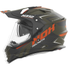 Nox N312 Vapor enduro motorkerékpár sisak matt khaki-narancssárga bukósisak