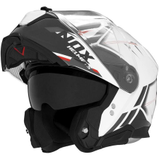 Nox N967 SYNCHRO 2025 Bukósisak, fehér/ fekete/ piros, mérete XS autóalkatrész