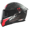 Nox přilba N401 Crower 2025 černá matná, červená, vel. M
