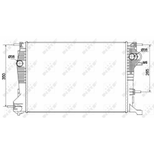 NRF Hűtő, motorhűtés NRF 53145 vízhűtő