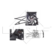 NRF ventilátor, motorhűtés NRF 47013 autóalkatrész