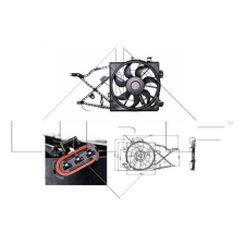 NRF ventilátor, motorhűtés NRF 47014 autóalkatrész