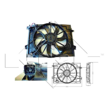 NRF ventilátor, motorhűtés NRF 47285 autóalkatrész