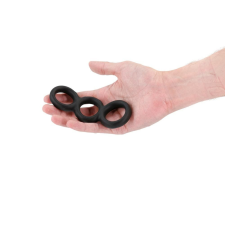 NS Novelties Renegade Threefold - szilikon péniszgyűrű (fekete) péniszgyűrű