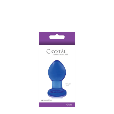 Ns Toys NS Novelties Crystal Small - vízálló, üveg anál dildó - 6,4 cm (kék) anál