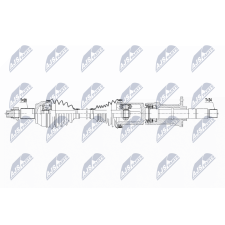 NTY hajtótengely NTY NPW-MA-008 autóalkatrész
