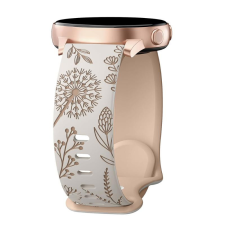 NUBO Amazfit 20mm lézergravírozott szilikon pótszíj okosóra kellék