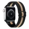 NUBO Apple Watch elasztikus szövet szíj – fekete – 42/44/45/46mm (Series 1-11)
