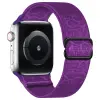NUBO Apple Watch elasztikus szövet szíj – sötétlila – 42/44/45/46mm (Series 1-11)