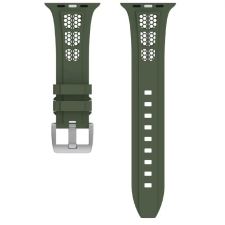 NUBO Apple Watch szilikon szíj - fekete - 42/44/45/46mm okosóra kellék