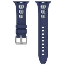 NUBO Apple Watch szilikon szíj - sötétkék - 42/44/45/46mm okosóra kellék