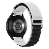 NUBO Brona szövet szíj - 20mm - fehér-fekete