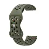 NUBO Garmin kompatibilis szilikon óraszíj (22 mm) – Sötétzöld (Quick Release)