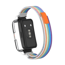 NUBO Huawei Band 8/9/10 tépőzáras szövet szíj védőkerettel okosóra kellék