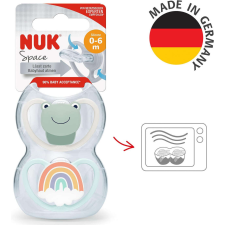 NUK Space szilikon cumi 0-6 hó 2db - Béka/szivárvány cumi