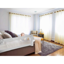 Nukido Biztonsági védőhuzat ágyhoz 150 x 42 x 35 cm nukido szürke bababiztonság